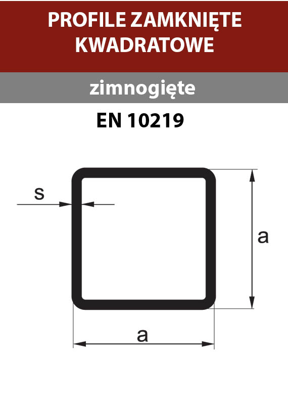 profile zamkniete kwadratowe zimnogiete